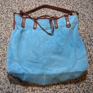 Blue Leather Bag